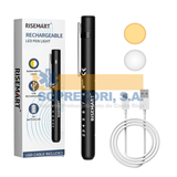 Foco Pupilar recargable luz led dual