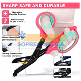 Combo Tijera Multiuso y Foco Pupilar recargable rosados