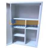 Botiquín de Pared en acero inoxidable con llavín SIN EQUIPAR