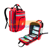 Botiquín de Primeros Auxilios importado tipo salveque - mochila  SIN EQUIPAR