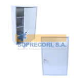 Botiquín de Pared en acero inoxidable con llavín SIN EQUIPAR