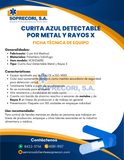 Caja Curitas Azules detectables Metal y Rayos X para industria alimentaria