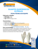 Guantes Quirúrgicos Estériles 1 Par