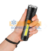 Foco - Linterna para Emergencias en Aluminio Luz Led