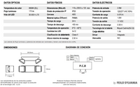 Lámpara de Emergencia Sylvania luz led