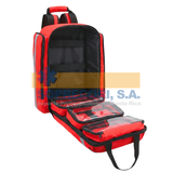 Botiquín de Primeros Auxilios importado tipo salveque - mochila  SIN EQUIPAR