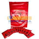 Bolsa MEDIANA para residuos biopeligrosos - bioinfecciosos 30 x 47 cm Paquete 10 unidades