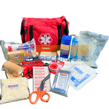 Botiquín BÁSICO de Primeros Auxilios en MALETÍN EQUIPADO según normativa legal actual