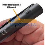 Foco Pupilar recargable luz led dual