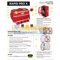 Botiquín de Primeros Auxilios doble uso (maletín-mochila) marca Meret modelo Rapid Pro X