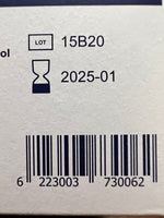 Caja de 100 pads de alcohol isopropílico